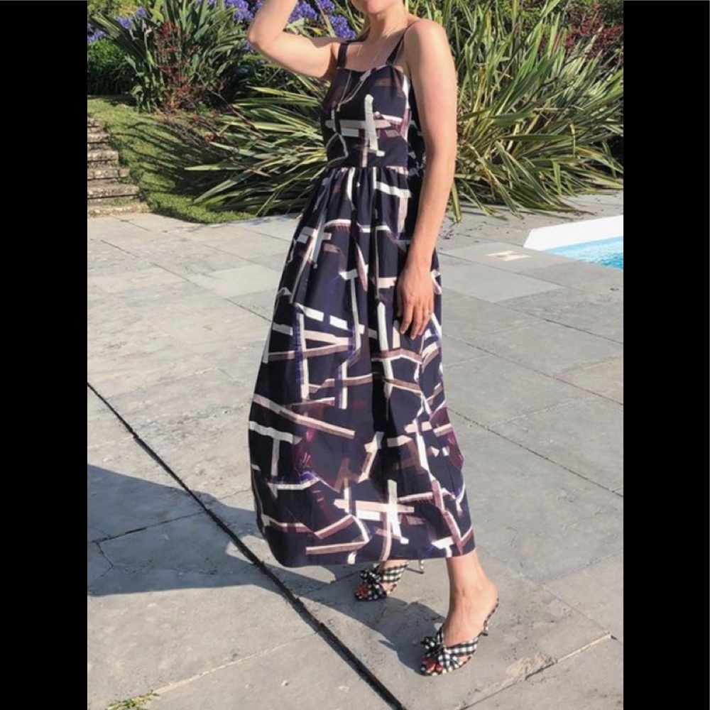 COS sleeveless purple maxi dress